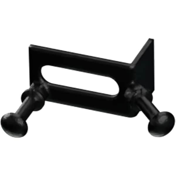 Ekena Millwork Premium Barn Door Corner Converging Bracket, Matte Black GB6001OCMB - main